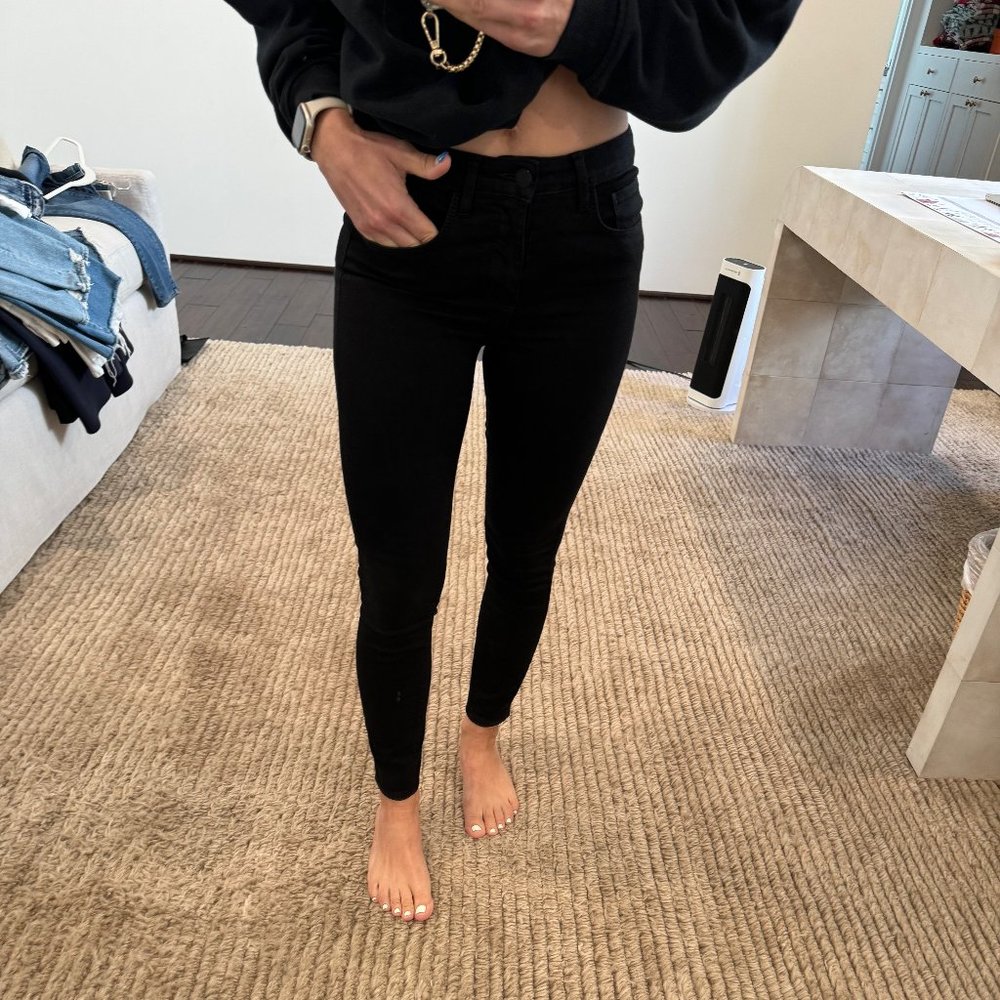 l'agence Margot Skinny Jeans, Black, Size 25